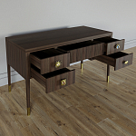 Письменный стол с 4-мя ящиками Elsa Dreams Walnut варинант исполнения - 2 | Loft Concept в Екатеринбурге