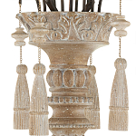 Люстра с состаренными резными элементами Big Graceful Profile варинант исполнения - 3 | Loft Concept в Екатеринбурге