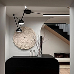 Панно на стену из шерсти мериноса Белый Круг  варинант исполнения - 2 | Loft Concept в Екатеринбурге