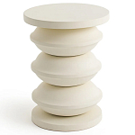 Фигурный приставной столик кремового цвета  AMORPHOUS варинант исполнения - 1 | Loft Concept в Екатеринбурге