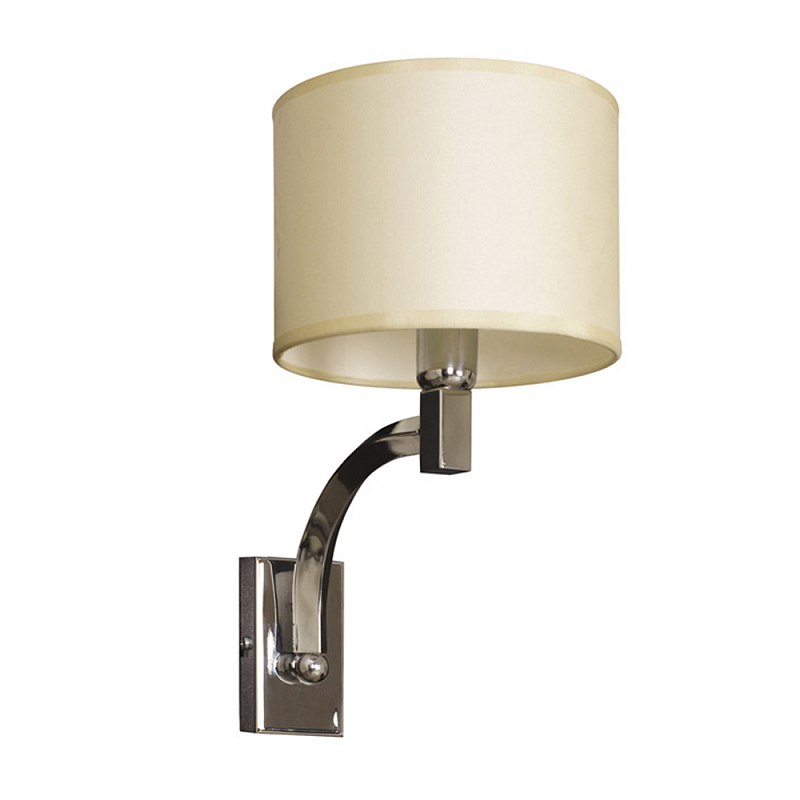 Бра с бежевым цилиндрическим абажуром Natural Concepts Хром Бежевый в Екатеринбурге | Loft Concept 