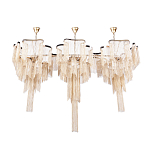 Люстра большая из золотистых металлических цепочек Atlantis Chain варинант исполнения - 2 | Loft Concept в Екатеринбурге