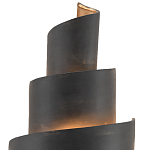 Бра в форме спирали черное с золотой внутренней отделкой Warm Glow варинант исполнения - 1 | Loft Concept в Екатеринбурге