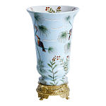 Ваза из фарфора с бронзовыми элементами Tropical Garden варинант исполнения - 2 | Loft Concept в Екатеринбурге