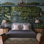 Обои ручная роспись Malmaison Special Colourway on Auguste scenic paper варинант исполнения - 1 | Loft Concept в Екатеринбурге