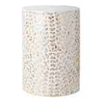 Столик с инкрустацией с перламутровым узором Jean Cream варинант исполнения - 1 | Loft Concept в Екатеринбурге