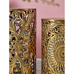 Столик приставной с цветочной резной фактурой Madagascar варинант исполнения - 4 | Loft Concept в Екатеринбурге