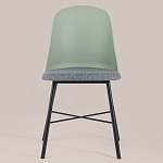 Стул из прочного пластика на металлическом основании Anora Green  варинант исполнения - 2 | Loft Concept в Екатеринбурге