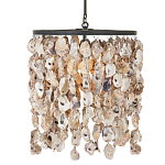 Люстра овальная с подвесками из устричных раковин Sea Ravens варинант исполнения - 2 | Loft Concept в Екатеринбурге