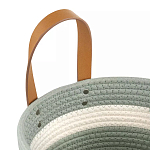 Корзина для хранения с ручками Interlacement Green варинант исполнения - 2 | Loft Concept в Екатеринбурге