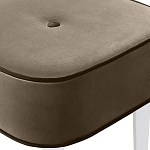 Квадратный мягкий пуф на белых ножках Winton Pouf Square варинант исполнения - 4 | Loft Concept в Екатеринбурге