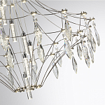 Люстра подвесная из металла с прозрачными подвесками из хрусталя Quasar 93 варинант исполнения - 10 | Loft Concept в Екатеринбурге