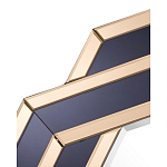 Зеркало восьмиугольное в черно-золотистой раме Pairing варинант исполнения - 2 | Loft Concept в Екатеринбурге