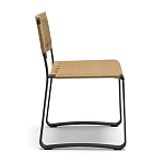 Дизайнерский стул с каркасом из металла с плетеными сиденьем и спинкой GREEN POINT Chair варинант исполнения - 5 | Loft Concept в Екатеринбурге