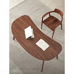 Стол рабочий округлой формы с ящиком  Working Moonnut Table варинант исполнения - 4 | Loft Concept в Екатеринбурге