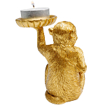 Подсвечник золотая обезьяна с блюдцем Golden Monkey варинант исполнения - 3 | Loft Concept в Екатеринбурге