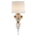 Бра с цветочным основанием и тканевым абажуром Tugella Flower Lamp варинант исполнения - 1 | Loft Concept в Екатеринбурге