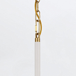 Подвесной светильник с плафоном в форме плоского купола и белой шарообразной лампой Eurofase варинант исполнения - 13 | Loft Concept в Екатеринбурге