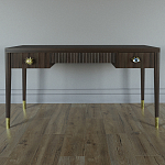 Письменный стол Elsa Dreams Walnut Шпон дерево с двумя ящиками варинант исполнения - 1 | Loft Concept в Екатеринбурге