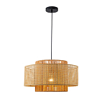 Подвесной светильник с абажуром из плтеного бамбука Light Inside the Cell варинант исполнения - 2 | Loft Concept в Екатеринбурге