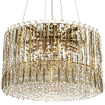 Круглая люстра с металлическими и хрустальными подвесками Bonnay Crystal Chandelier варинант исполнения - 3 | Loft Concept в Екатеринбурге