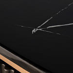 Комод черный округлой формы с рельефным фасадом Black Cut варинант исполнения - 6 | Loft Concept в Екатеринбурге