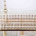 Люстра подвесная овальная со стеклянными трубками Nembus варинант исполнения - 4 | Loft Concept в Екатеринбурге