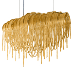 Люстра подвесная с металлическими цепочками и изогнутыми металлическими дугами 72 см Atlantis Chain варинант исполнения - 18 | Loft Concept в Екатеринбурге