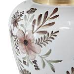 Ваза с нежным цветочным узором в пастельных тонах и крышкой с золотым акцентом Chinoiserie Ceramics варинант исполнения - 3 | Loft Concept в Екатеринбурге