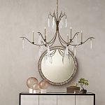 Люстра с прозрачными каплевидными подвесками Elegant Thin Chandelier варинант исполнения - 2 | Loft Concept в Екатеринбурге