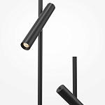 Напольный торшер светодионый черный Lumen Duo варинант исполнения - 3 | Loft Concept в Екатеринбурге