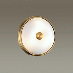 Бра круглое с матовым стеклянным плафоном и металлической окантовкой Soft Halo варинант исполнения - 4 | Loft Concept в Екатеринбурге