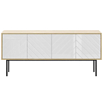 Длинная тумба с зеркальным декором Serena варинант исполнения - 8 | Loft Concept в Екатеринбурге