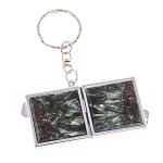 Зеркало брелок складное двухстороннее из натурального камня Серафинит Stone Mirrors варинант исполнения - 6 | Loft Concept в Екатеринбурге