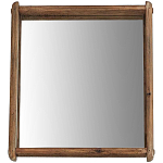 Квадратное настенное зеркало в деревянной раме Lyons Mirror варинант исполнения - 1 | Loft Concept в Екатеринбурге