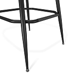 Барный стул со спинкой и подлокотниками на 4-х металлических ножках Douglas Rhombus Синий Велюр варинант исполнения - 4 | Loft Concept в Екатеринбурге