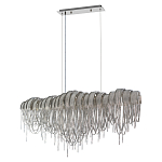 Люстра подвесная с металлическими дугами и длинными цепочками 115 см Atlantis Chain варинант исполнения - 9 | Loft Concept в Екатеринбурге