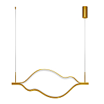 Подвесной светильник волнообразный изогнутый цвета латунь 3000К Spiral Lighting варинант исполнения - 2 | Loft Concept в Екатеринбурге