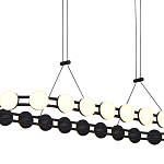 Люстра овальная с круглыми светодиодными источниками света Maxine Light варинант исполнения - 11 | Loft Concept в Екатеринбурге