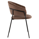 Стул в велюре коричневого цвета Horizon варинант исполнения - 3 | Loft Concept в Екатеринбурге