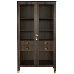 Дизайнерский шкаф витрина Elsa Dreams Walnut с 4-мя ящиками варинант исполнения - 9 | Loft Concept в Екатеринбурге