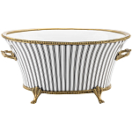 Кашпо Black white stripe варинант исполнения - 1 | Loft Concept в Екатеринбурге