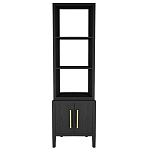 Этажерка Primo с тумбой шпон Черный дуб варинант исполнения - 1 | Loft Concept в Екатеринбурге