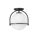 Потолочный светильник с плафоном в форме белого матового шара Hinkley варинант исполнения - 1 | Loft Concept в Екатеринбурге