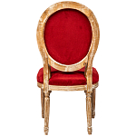 Стул из натурального бука красное с цветным принтом Impressionism in Color варинант исполнения - 2 | Loft Concept в Екатеринбурге