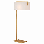 Торшер с прямоугольным абажуром на золотом металлическом каркасе Rectangular Plane  варинант исполнения - 1 | Loft Concept в Екатеринбурге