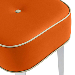 Квадратный мягкий пуф на белых ножках Winton Pouf Square варинант исполнения - 8 | Loft Concept в Екатеринбурге