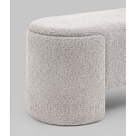 Банкетка Taks букле светло-серый варинант исполнения - 2 | Loft Concept в Екатеринбурге