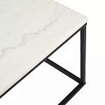 Журнальный столик прямоугольный White Marble Surface варинант исполнения - 4 | Loft Concept в Екатеринбурге