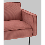 Диван современный вельветовый прямой Worcester Коралл варинант исполнения - 3 | Loft Concept в Екатеринбурге